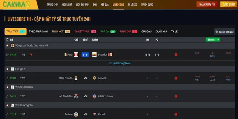 Ứng dụng công nghệ trong lịch thi đấu
